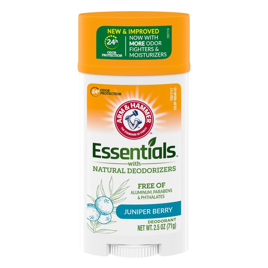 [ارم اند همر / Arm & Hammer] Arm & Hammer Essentials Solid Deodorant Clean Juniper Berry - 71g