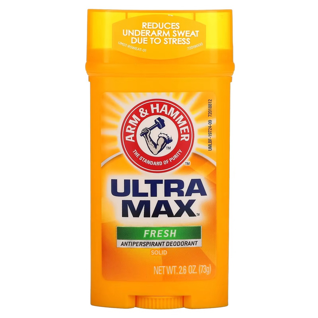 [ارم اند همر / Arm & Hammer] Arm & Hammer Ultra Max Fresh Solid Antiperspirant Deodorant Fresh -28 g