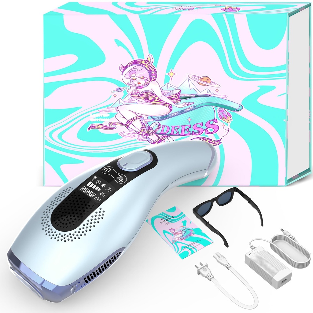 [ديس / Deess] DEESS GP592 ipl hair removal super painless unlimited shots portable hair removal machine for face and body