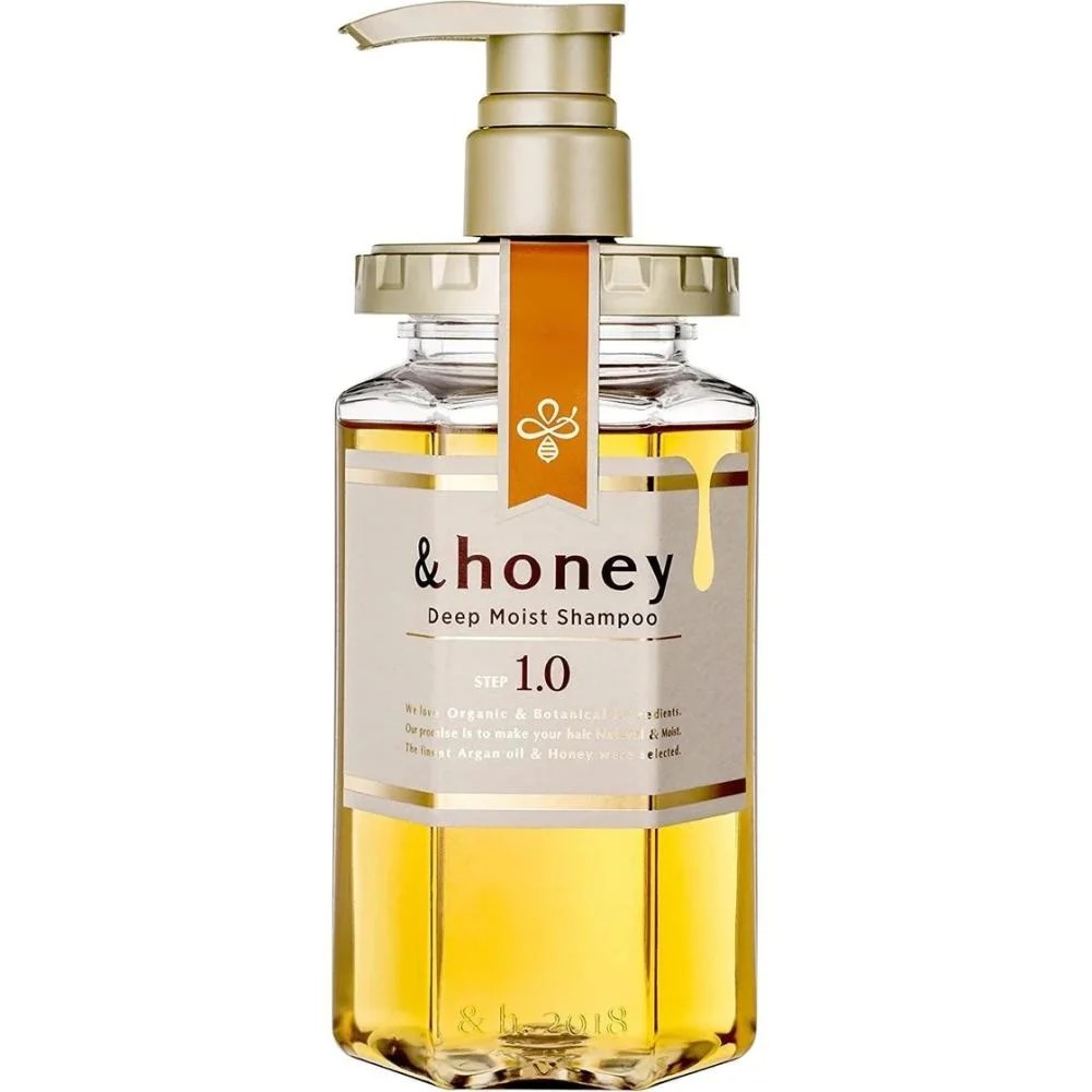 [اند هوني / Honey&] & honey Deep Moist Peony Honey Shampoo 1.0 - 440ml