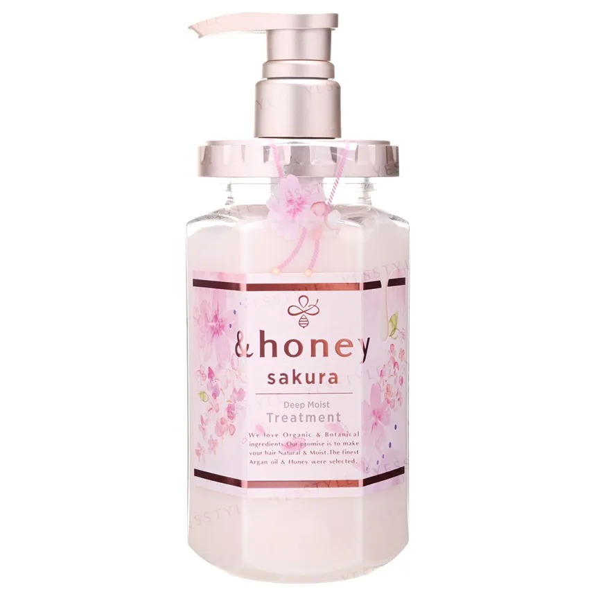 [اند هوني / Honey&] & honey Deep Moist Hair Treatment Sakura 2.0- 445 g