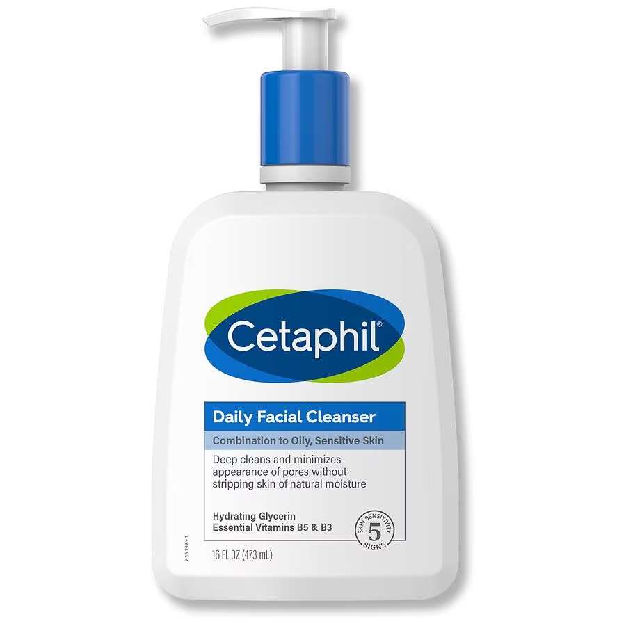 [سيتافيل / Cetaphil] غسول وجه للبشرة المختلطة إلى الدهنية الحساسة من سيتافيل - 473 مل 