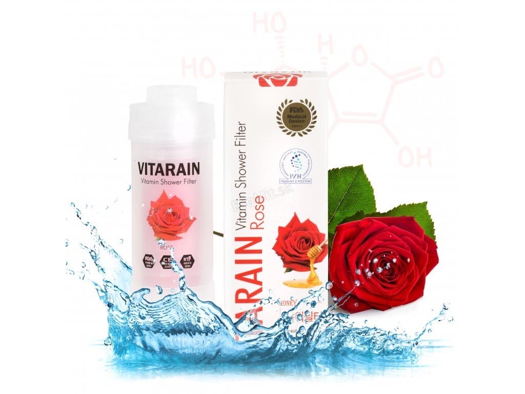 [فيتارين / Vitarain] Vitarain Vitamin Shower Filter Red Rose