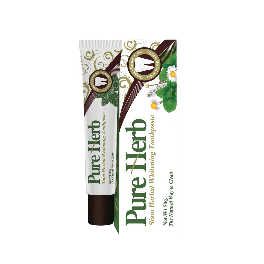 [بيور هيرب / Pure Herb] معجون أسنان بيور هيرب للتبييض 50 جم