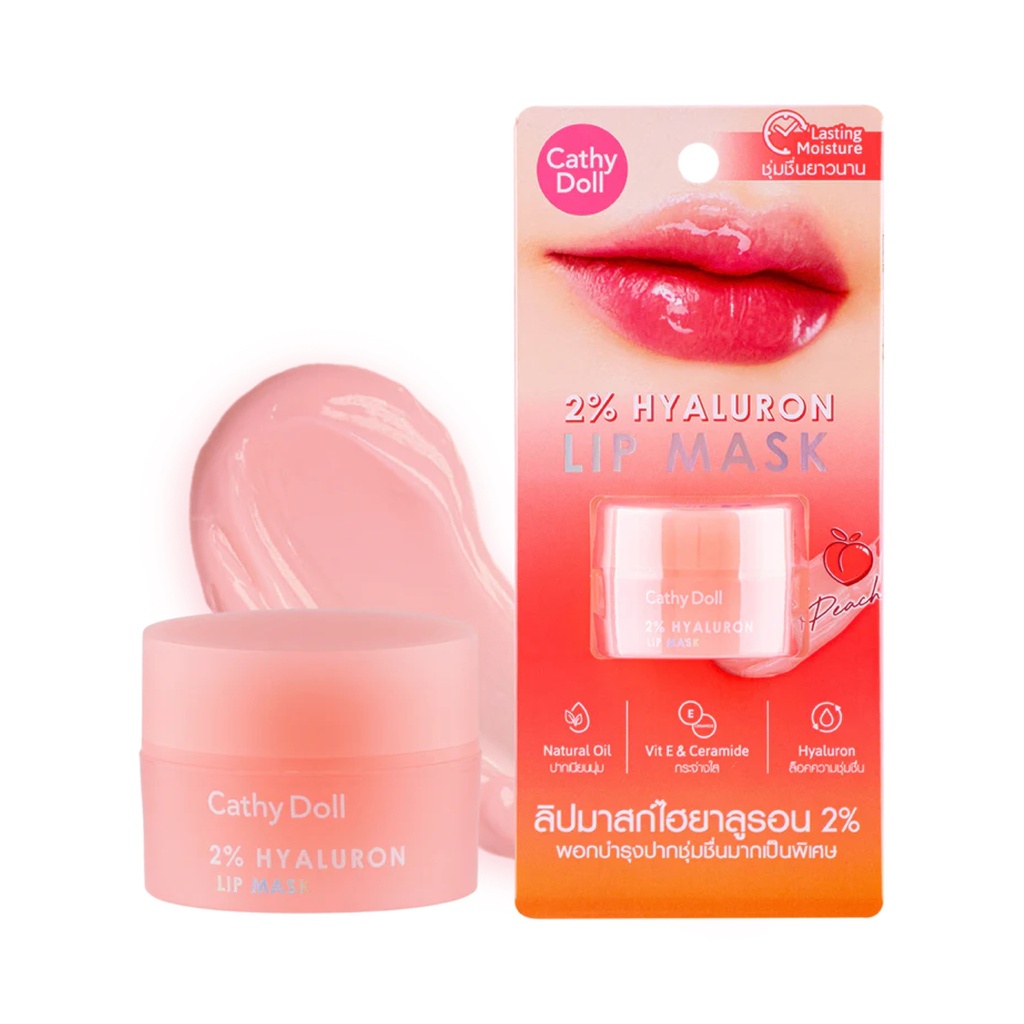 [كاثي دول / Cathy Doll] Cathy Doll 2% Hyaluron Lip Mask Peach - 4.5g