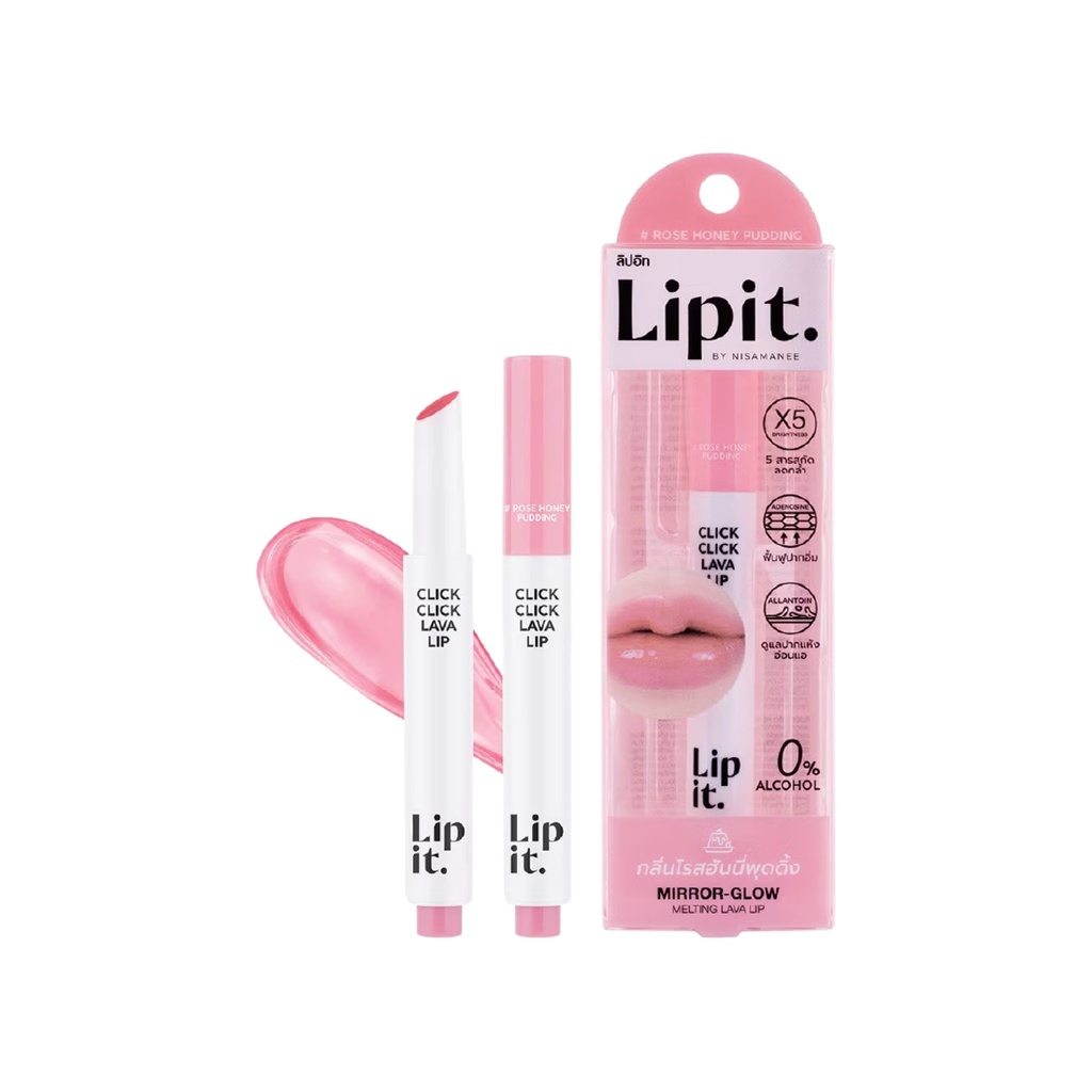 [ليب إت / Lip It] Lip It Click Click Lava Lip 01 Rose Honey 1.9g