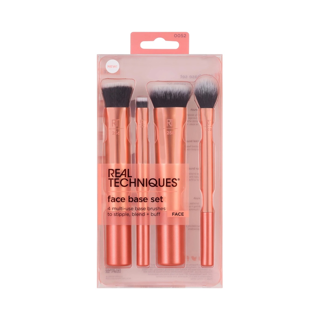 [ريل تكنيك / REAL TECHNQUES] Real Techniques Face Base Makeup Brush Kit - 4 pcs