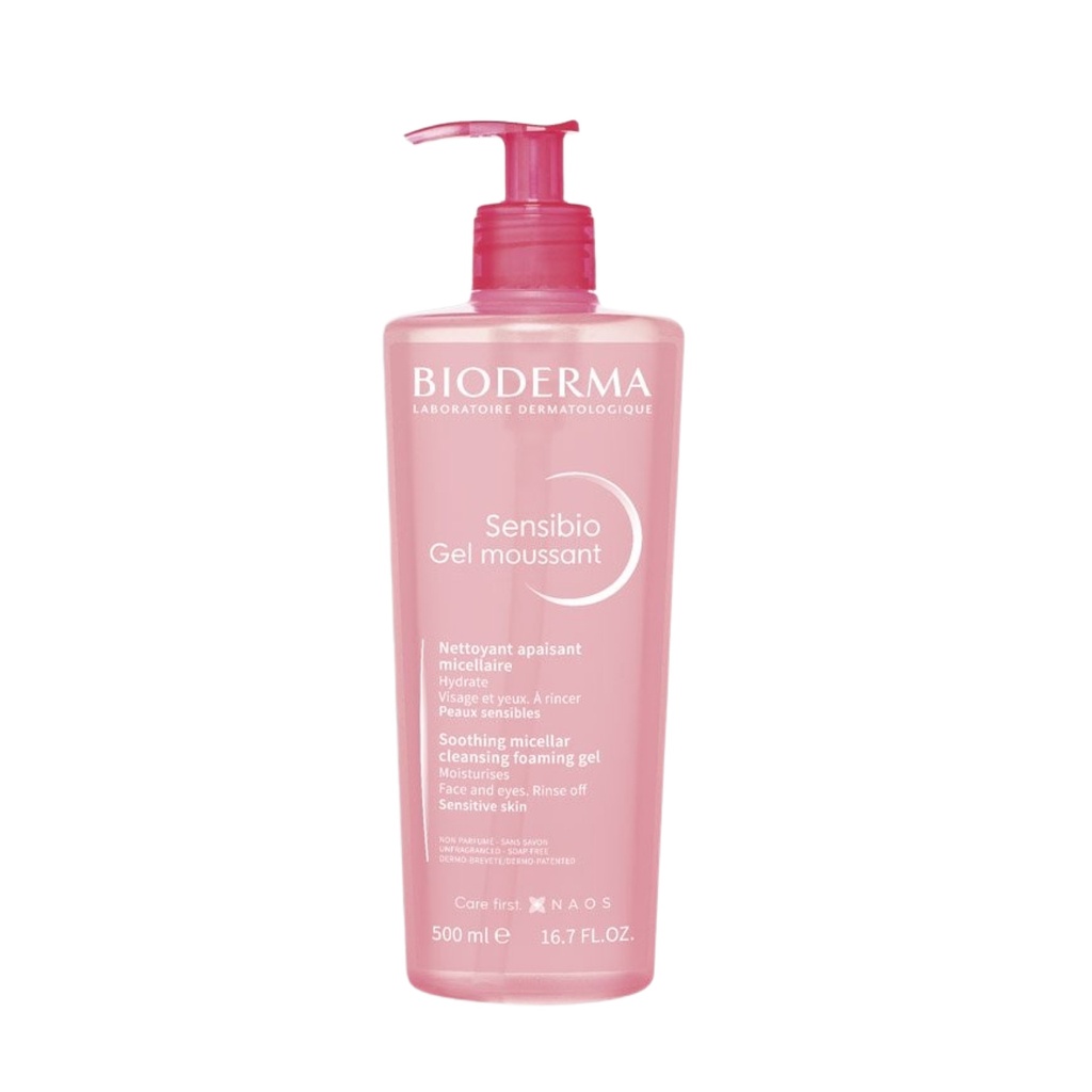 [بيوديرما / Bioderma] Bioderma Sensibio Sensitive Foaming Face Wash Gel - 500 ml