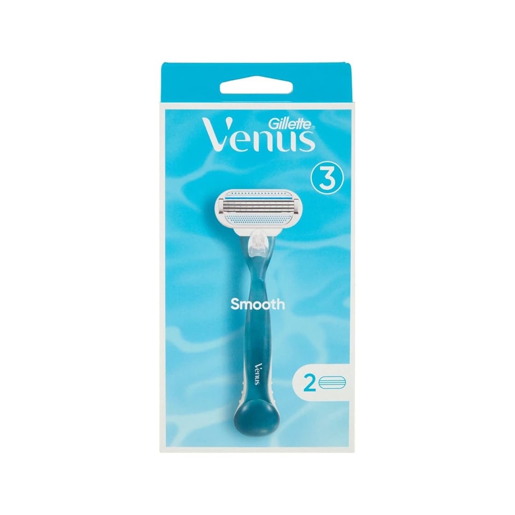 [جيليت / Gillette] شفرات فينوس كلوز آند كلين للنساء مع شفرتين بديلتين من جيليت