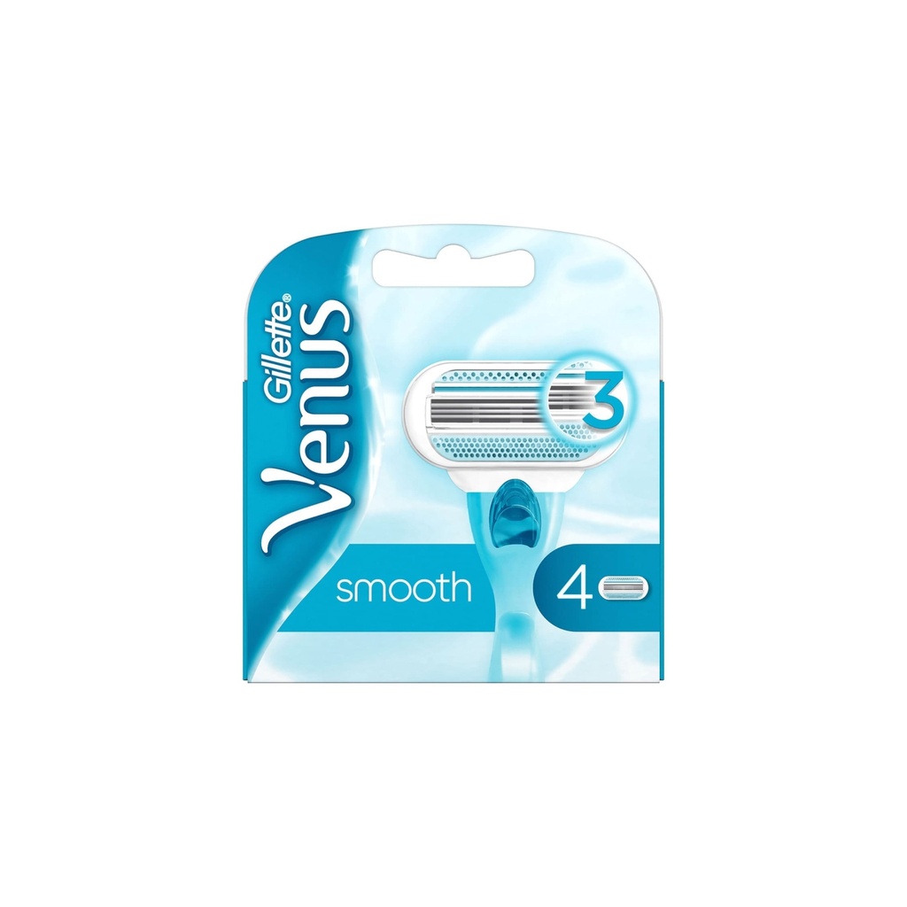 [جيليت / Gillette] Gillette Venus Smooth Blade Refill 4 Pcs