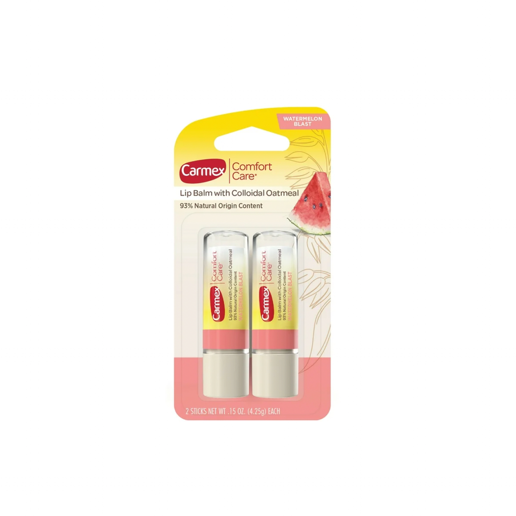 Carmex Comfort Care Lip Balm Stick with Colloidal Oatmeal 2 pcs