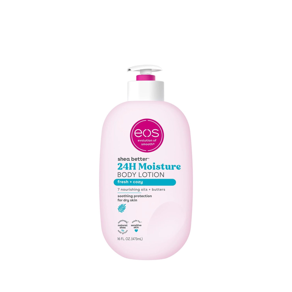 eos Shea Better 24H Moisture Body Lotion, Fresh & Cozy - 473 ml