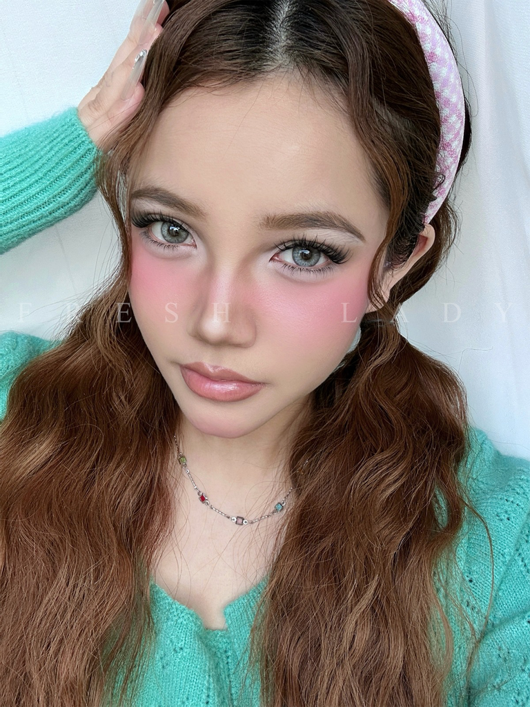[فرش ليدي / Fresh Lady] Fresh Lady contact lens -  Peachy Gray