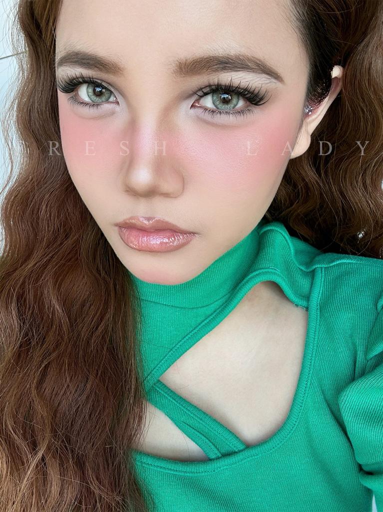 [فرش ليدي / Fresh Lady] Fresh Lady contact lens -  Peachy Green