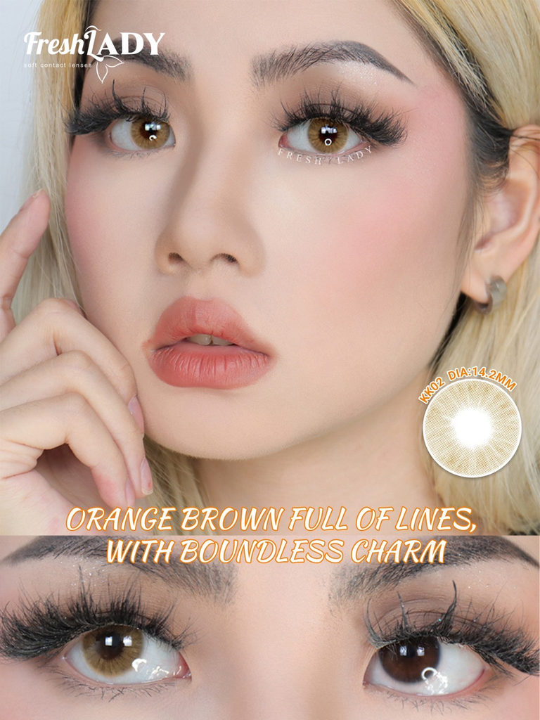 [فرش ليدي / Fresh Lady] Fresh Lady contact lens - Ocre KK02