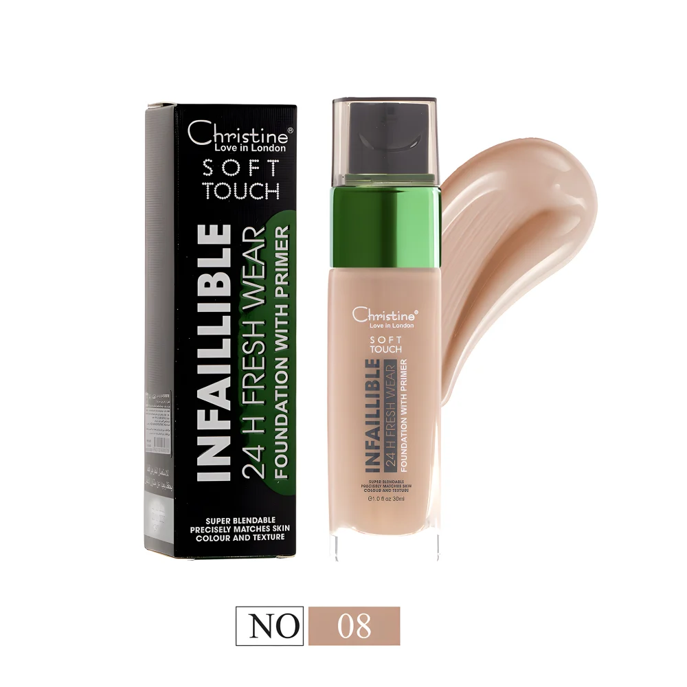 [CH2023] Christine Soft Touch Full Coverage Foundation No. 8