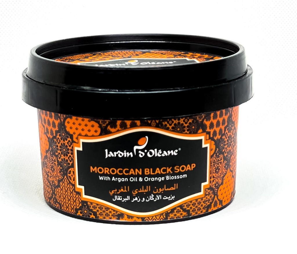 [جاردن اوليان / Jardin Oleane] Jardin D Oleane Moroccan Black Soap With Argan Oil Orange Blossom - 250g