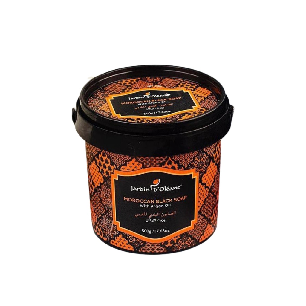 [جاردن اوليان / Jardin Oleane] Jardin D Oleane Moroccan Black Soap With Argan Oil Orange Blossom - 500gm