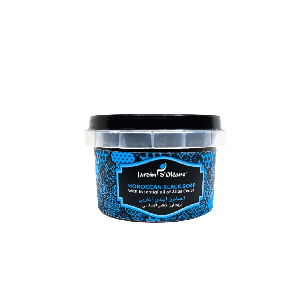[جاردن اوليان / Jardin Oleane] Jardin D Oleane Moroccan Black Soap With with Atlas Cedar Essential Oil - 250g