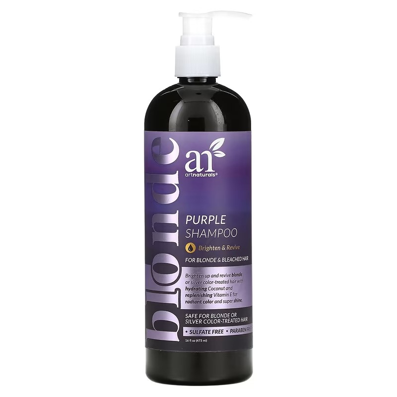 [آرت ناتشورالز / artnaturals] artnaturals Purple Shampoo For Blonde & Bleached Hair- 473 ml