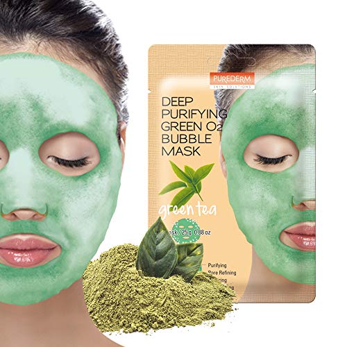 [بيورديرم/ Purederm] ماسك الفقاعات بالشاي الأخضر من بيور ديرم -٢٥ جرام 