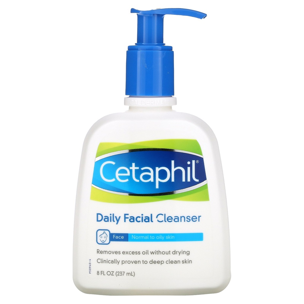 [سيتافيل/ Cetaphil] Cetaphil Daily Facial Cleanser For Normal To Oily Skin - 237ml
