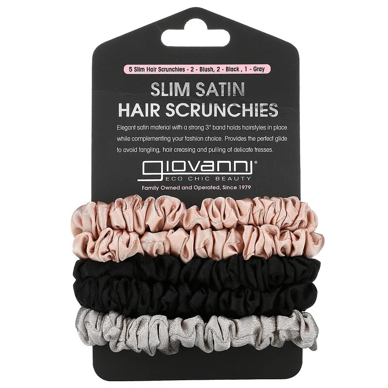 [جيوفاني / Giovanni] Giovanni Satin Hair Scrunches - 5 Pack