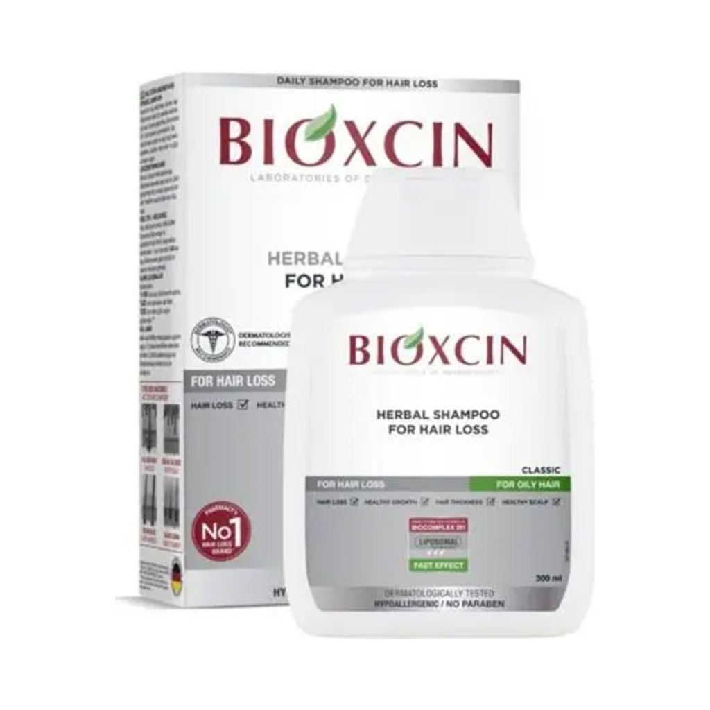 Bioxcin Herbal Shampoo for Hair Loss for Oily Hair 300 ml