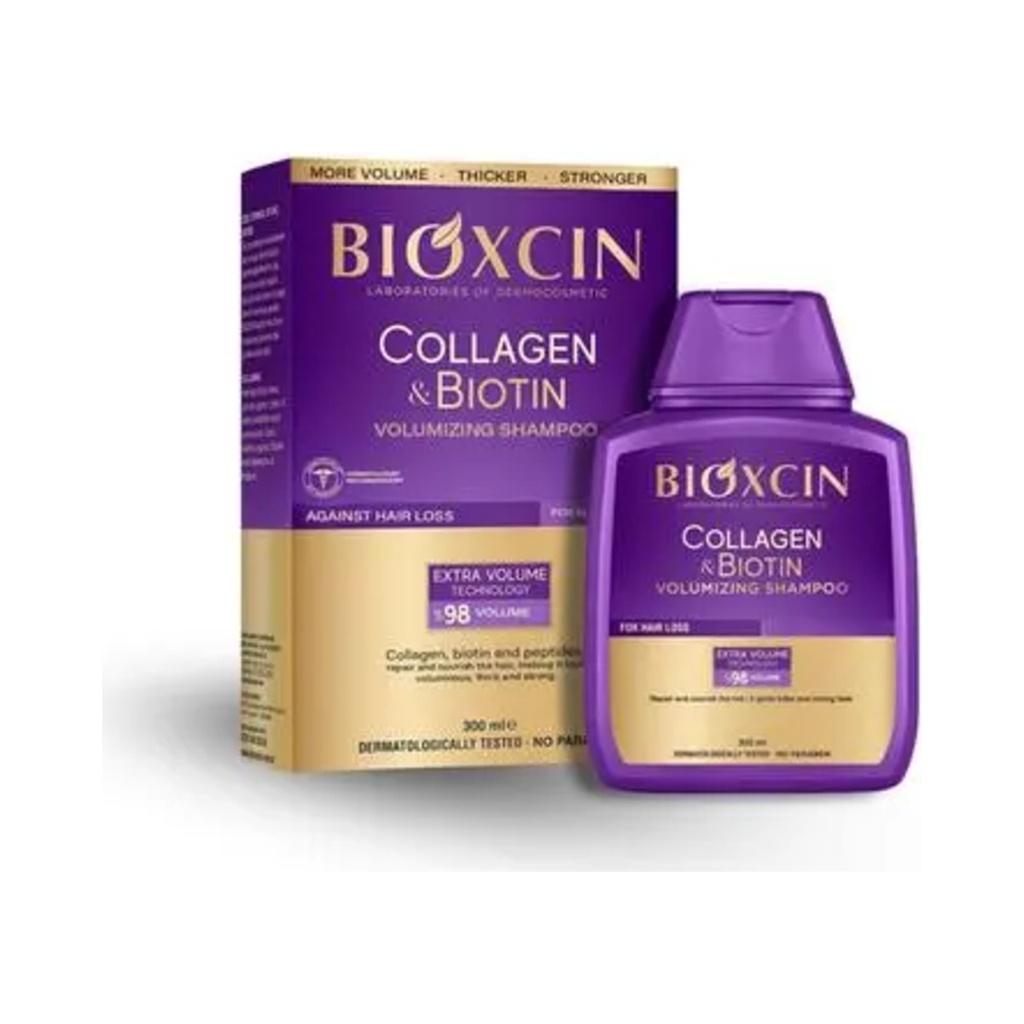 Bioxcin Collagen & Biotin Volumizing Shampoo 300 ml