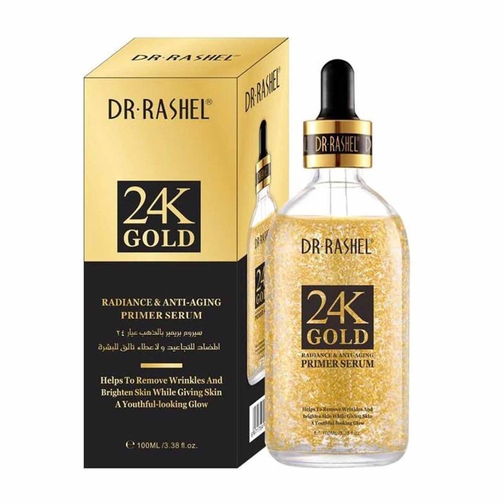 [دكتور راشيل/ DR.RASHIL] DR.Rashel 24K Radiance And Anti-Aging Primer Face Serum Gold - 100ml
