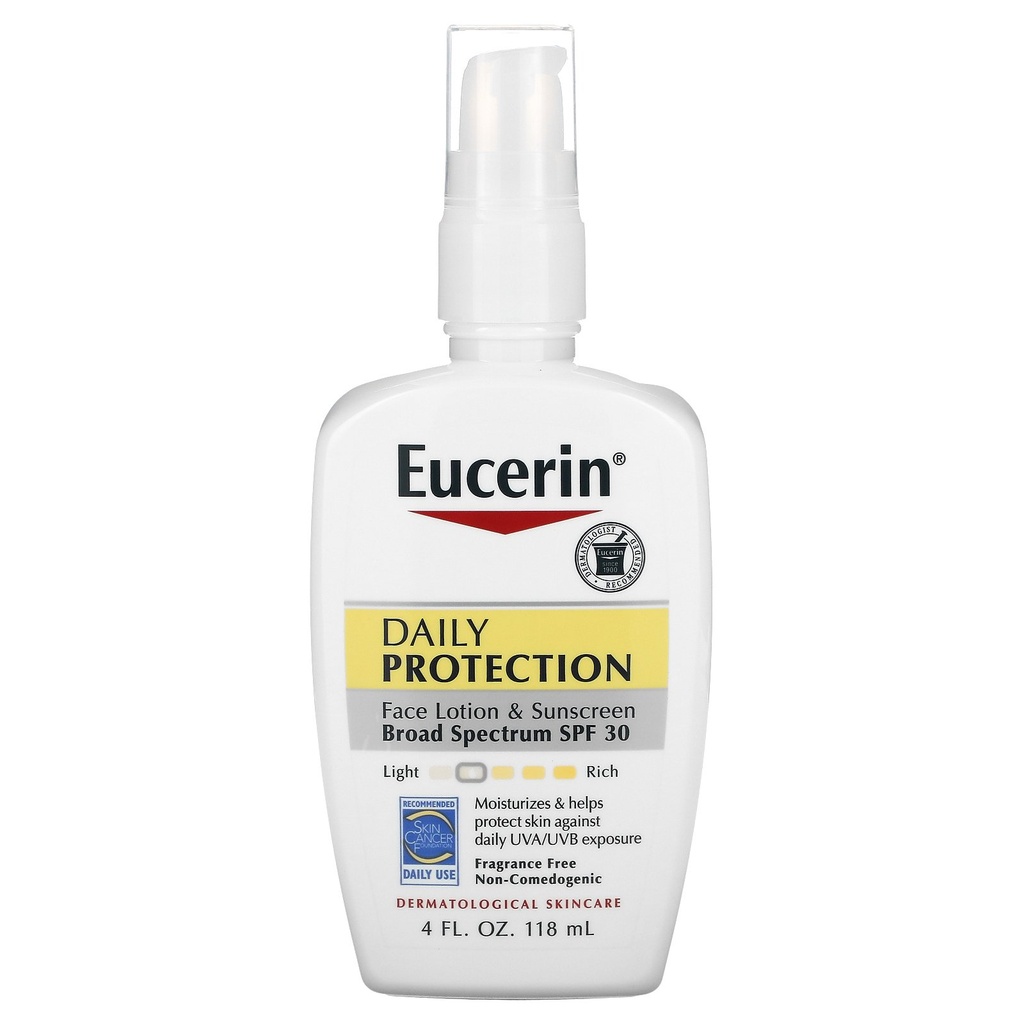 [يوسيرين/ Eucerin] Eucerin Daily Protection Face Lotion & Sunscreen SPF 30 - 118 ml