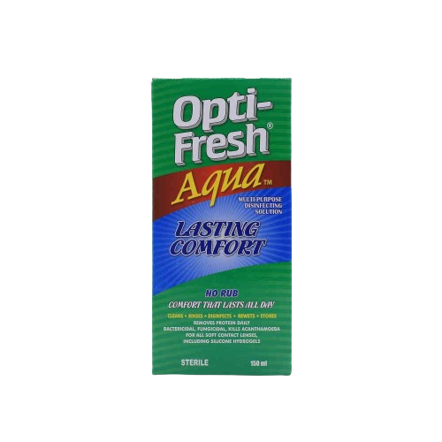 [اوبتي فريش / Opti Fresh] Opti Fresh Aqua Multipurpose Disinfectant Solution For Soft Contact Lens -150ml