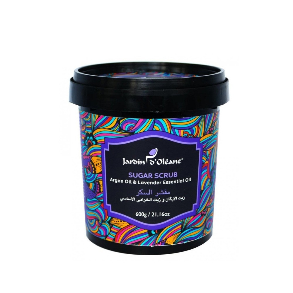 [جاردن اوليان /  Jardin Oleane] Jardin Oleane Sugar Scrub Argan Oil And Lavender Essential Oil - 600g