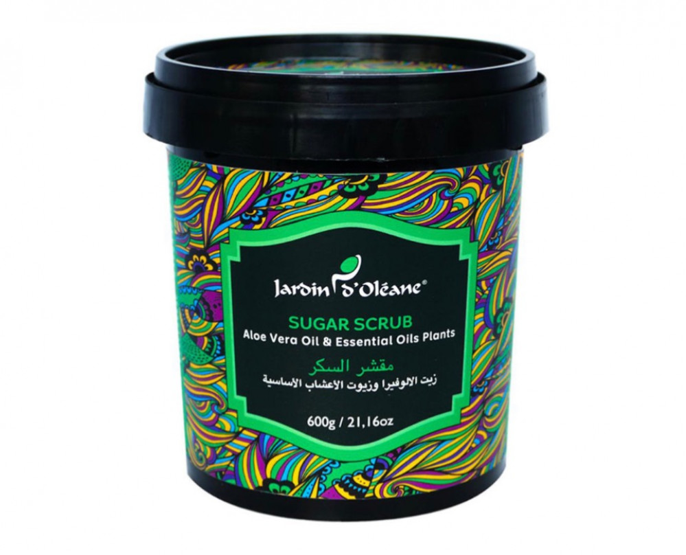 [جاردن اوليان / Jardin Oleane] Jardin D Oleane Sugar Scrub With Aloe Vera Oil And Essential Oil Plants - 600g