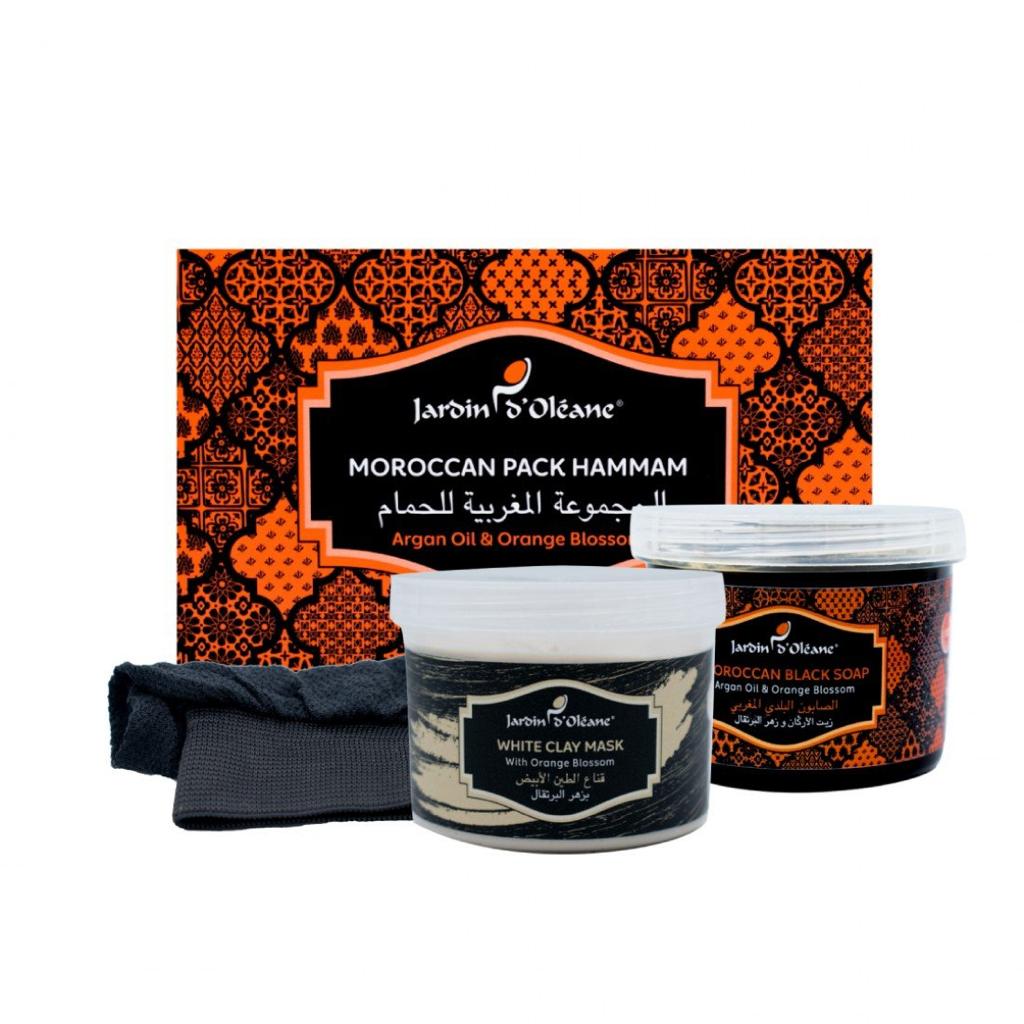 [جاردن اوليان / Jardin Oleane] Jardin D Oleane Argan oil and orange blossom Moroccan Pack Hammam
